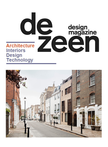 Image of Dezeen Magazine for Echlin's luxury London residential town house project at 47 Old Church Street in Chelsea SW3