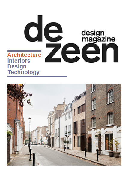 Image of Dezeen Magazine for Echlin's luxury London residential town house project at 47 Old Church Street in Chelsea SW3