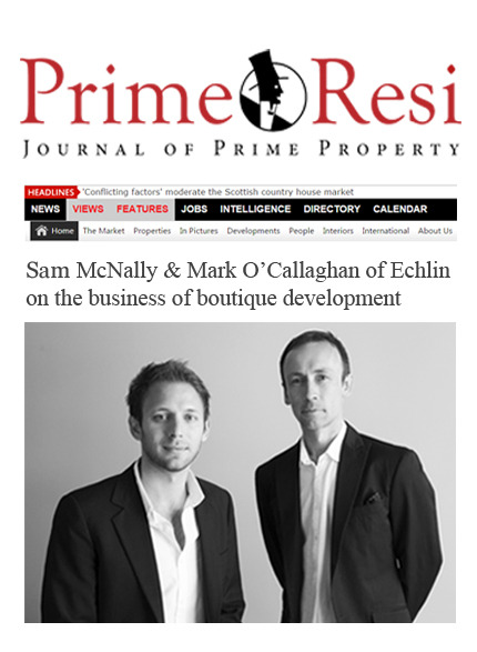 Image of PrimeResi for Echlin Director's Interview on business of boutique development