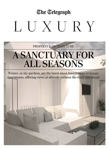 Image of Telegraph Luxury for Echlin's luxury London residential family home winter garden