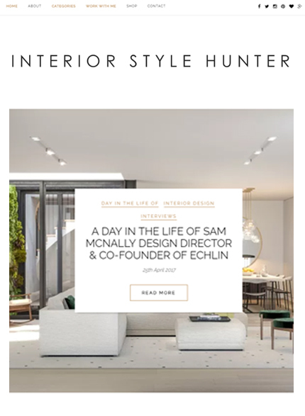 A day in the life of interview with Sam McNally and Grant Pierrus of the Interior Style Hunter.
