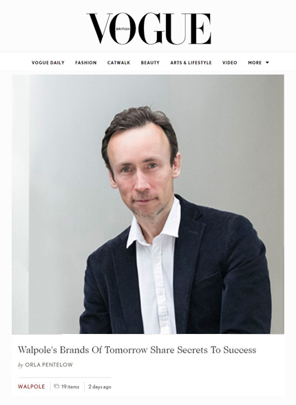 Vogue Mark O'Callaghan Echlin co founder interview advice walpole 100
