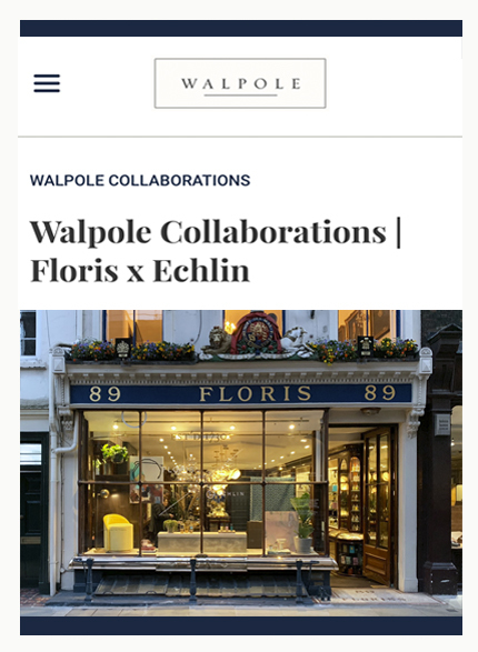 Echlin press walpole floris x echlin collaboration jermyn street mark o callaghan