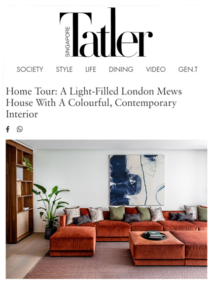 Echlin press singapore tatler open plan broken plan mews house knightsbridge architect