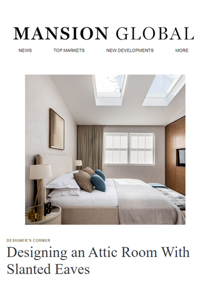 Mansion Global features Knightsbridge Mews in an article slanted eaves and attic bedrooms