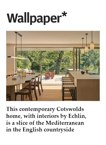 Echlin press wallpaper contemporary home in Cotswolds article